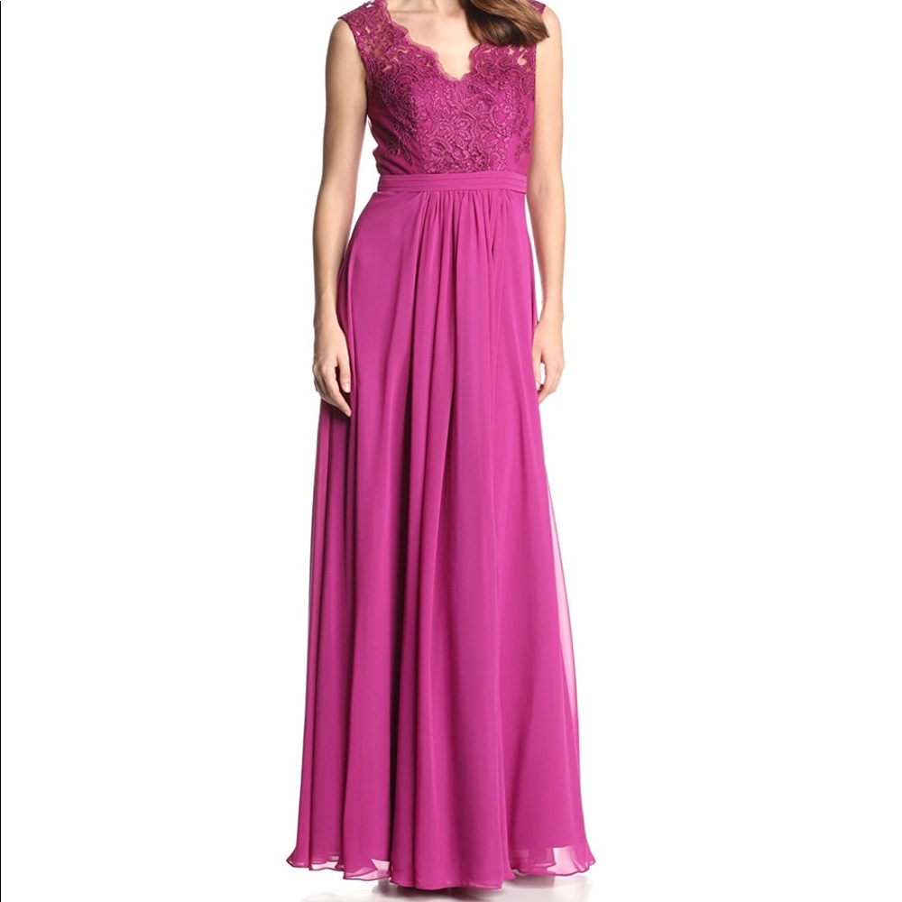 JS Boutique Magenta Lace Evening Gown dress prom